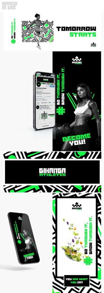 Gihanga athletes brand identity 2